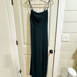 Formal Emerald Maxi Dress